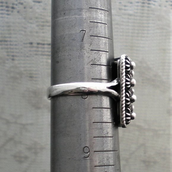 Vintage Russian Soviet USSR Solid Sterling Silver Handmade Custom Made Ring - Picture 9 of 9